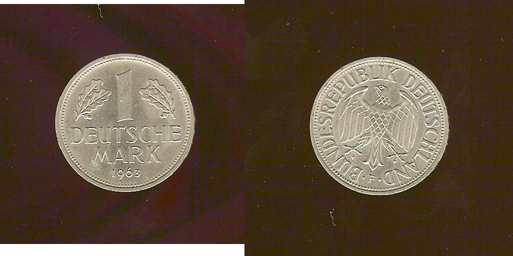 Germany 1 mark 1963F Unc